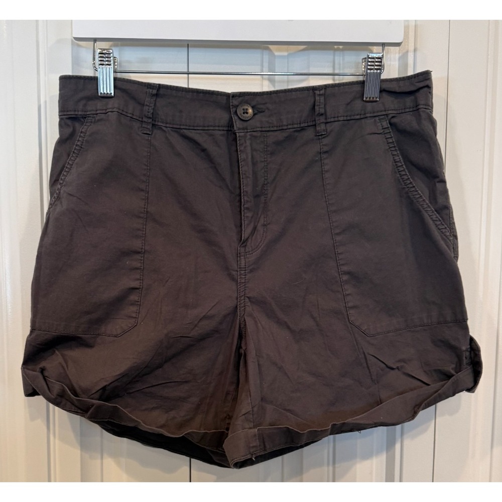 Social Standard by Sanctuary Gray Roll Cuff Shorts Women's XL Stretch Casual - Picture 1 of 6